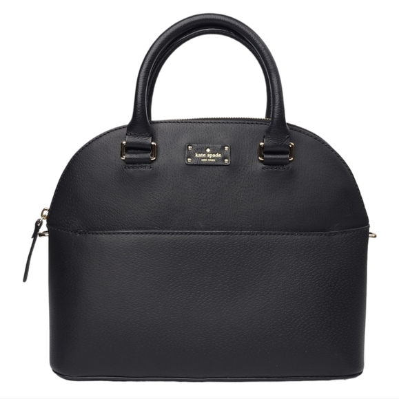 kate spade Handbags - Kate Spade New York Black Leather Satchel Bag